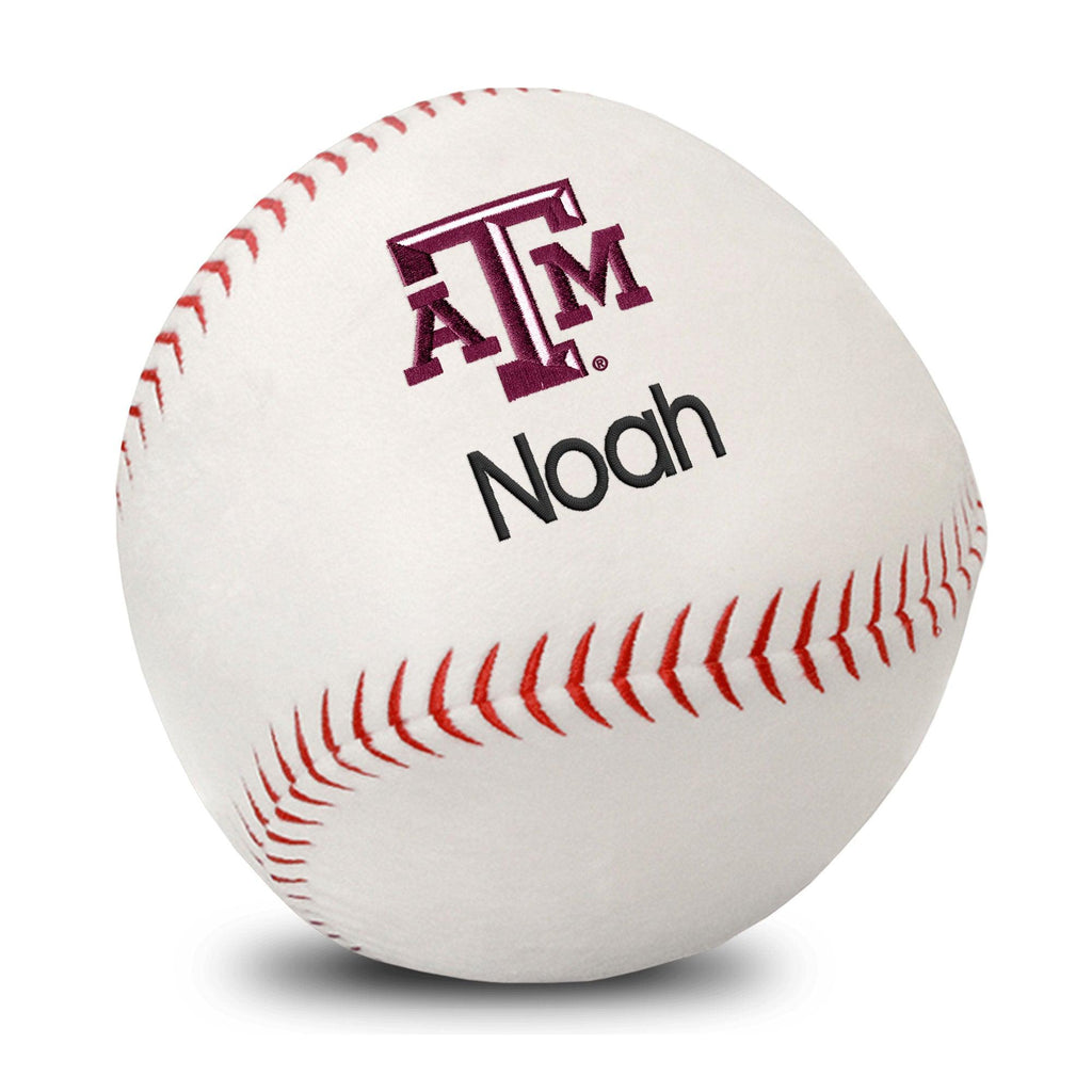 Personalized Texas A&M Aggies Plush Baseball - Designs by Chad & Jake