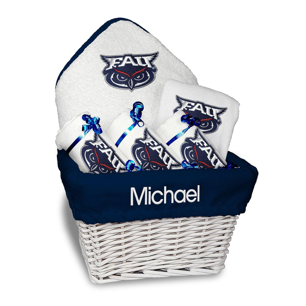 Personalized FAU Owls Medium Basket - 6 Items - Designs by Chad & Jake