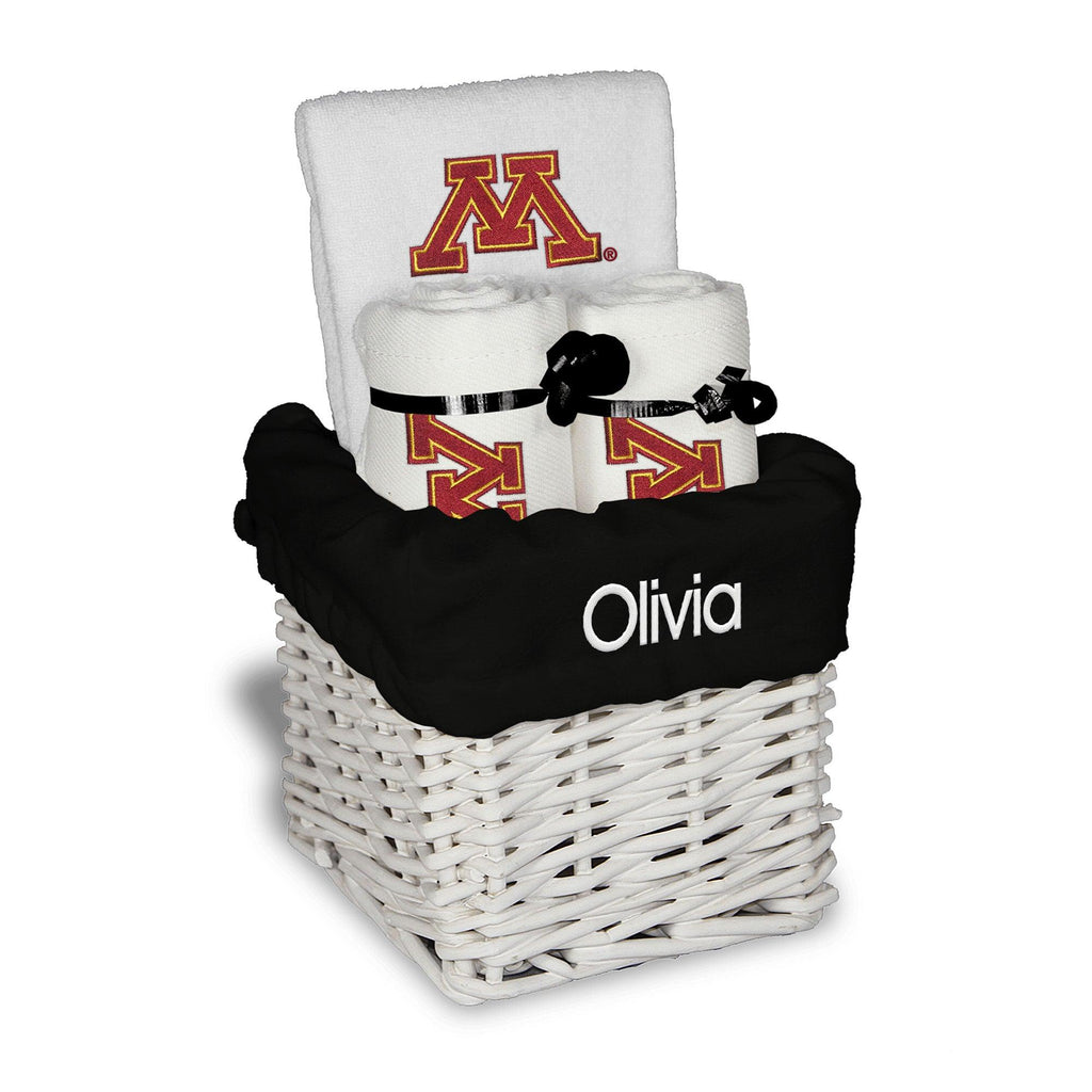 Personalized Minnesota Golden Gophers Small Basket - 4 Items - Designs by Chad & Jake