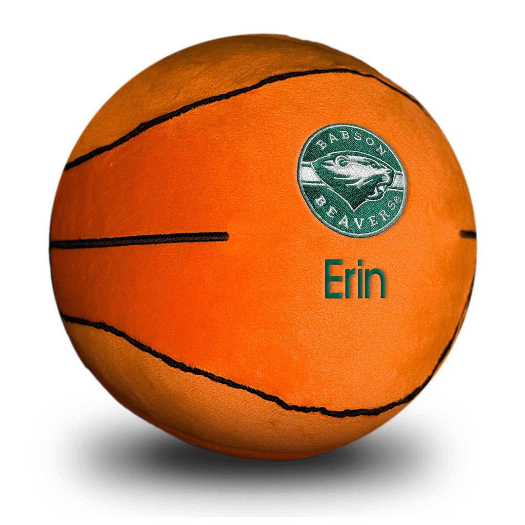 Personalized Babson Beavers Plush Basketball - Designs by Chad & Jake