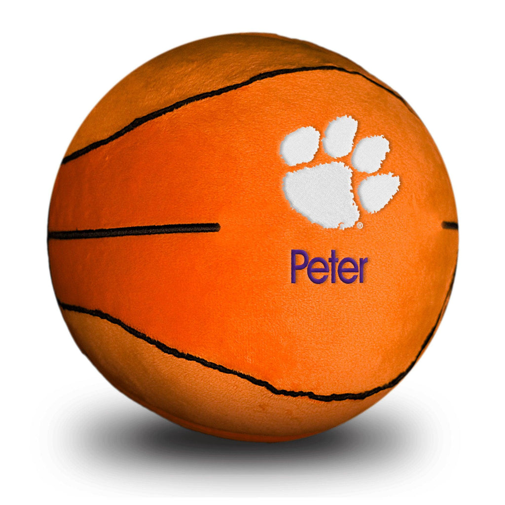 Personalized Clemson Tigers Plush Basketball - Designs by Chad & Jake