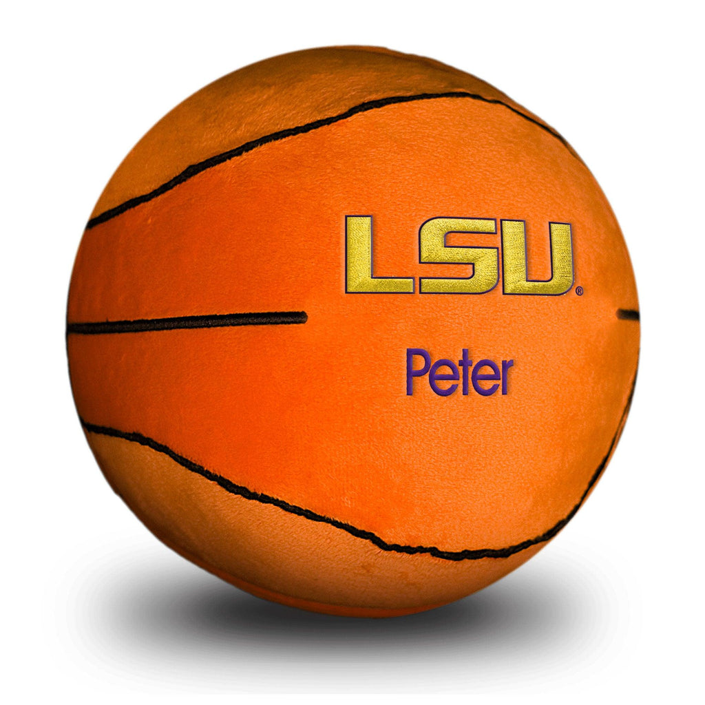 Personalized LSU Tigers Plush Basketball - Designs by Chad & Jake