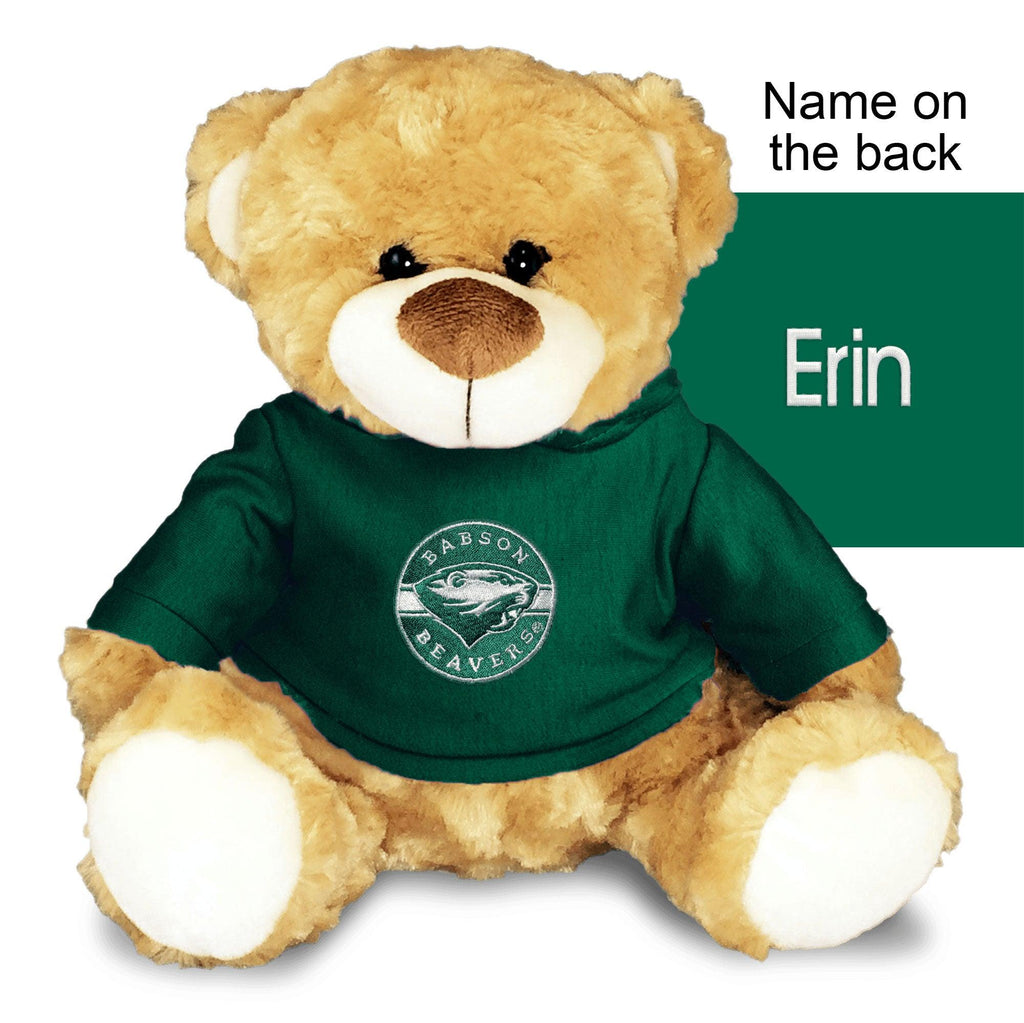 Personalized Babson Beavers 10" Plush Bear - Designs by Chad & Jake