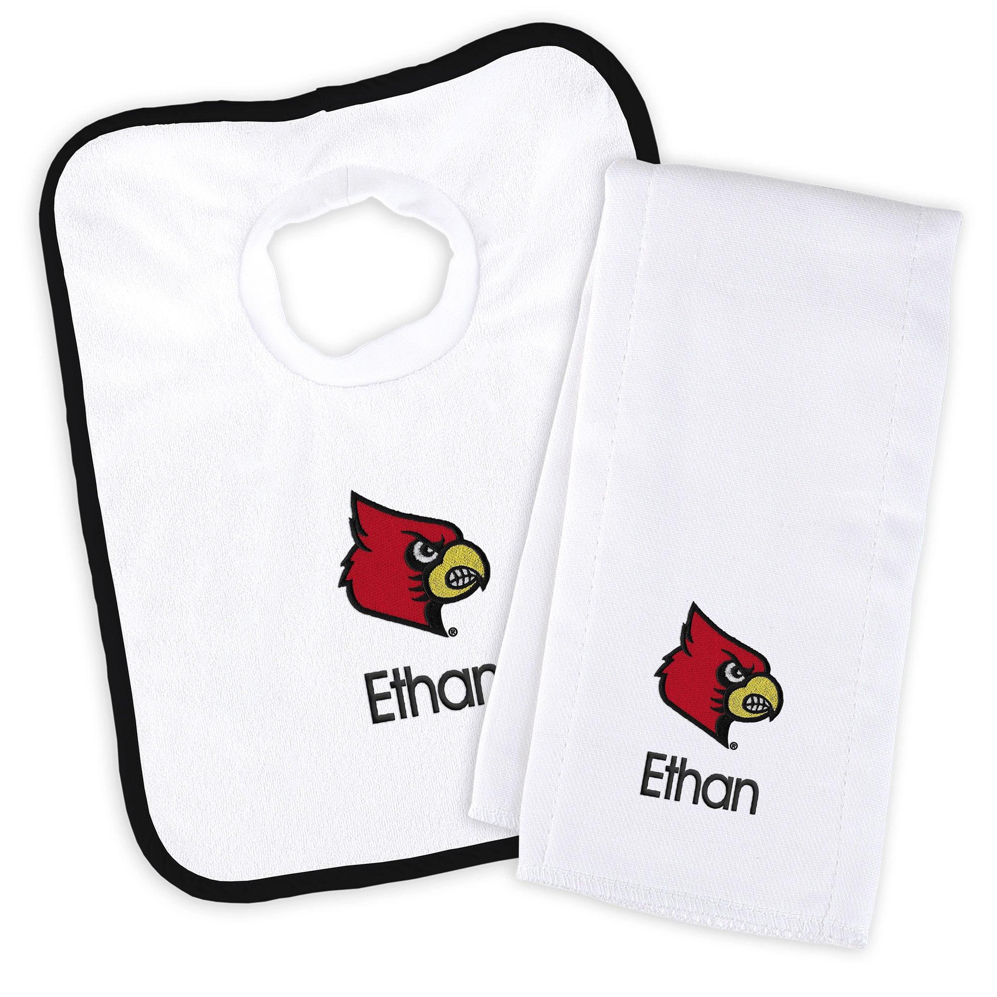 Newborn & Infant Louisville Cardinals Personalized Burp Cloth