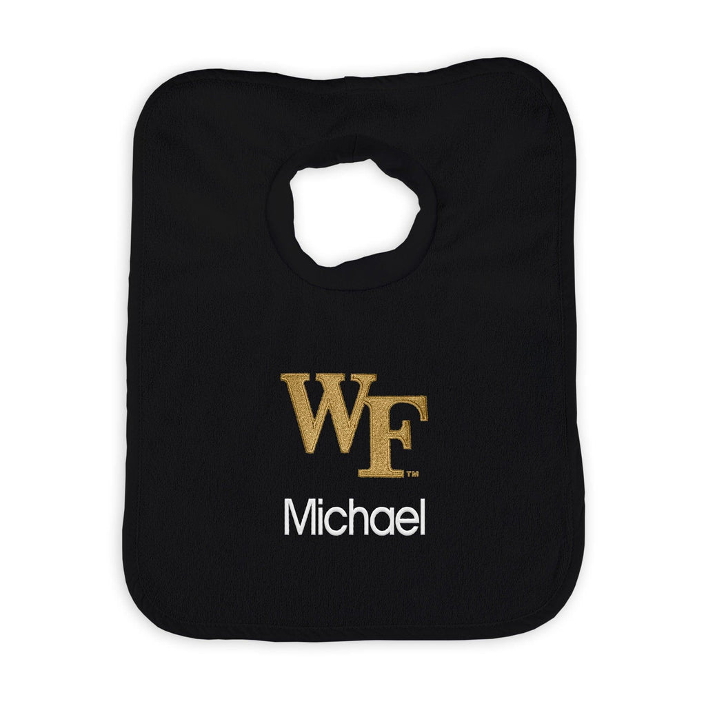 Personalized Wake Forest Demon Deacons Bib - Designs by Chad & Jake