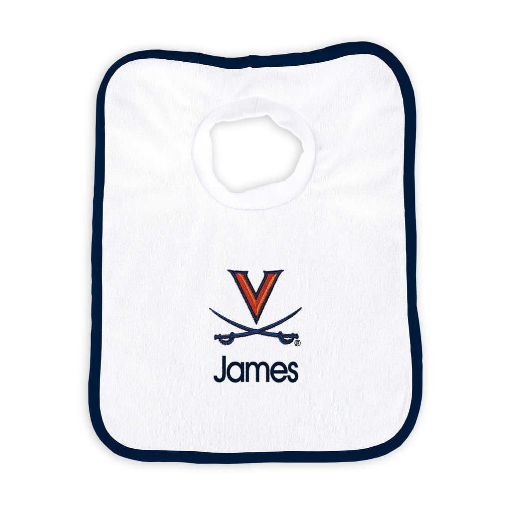 Personalized Virginia Cavaliers Bib - Designs by Chad & Jake