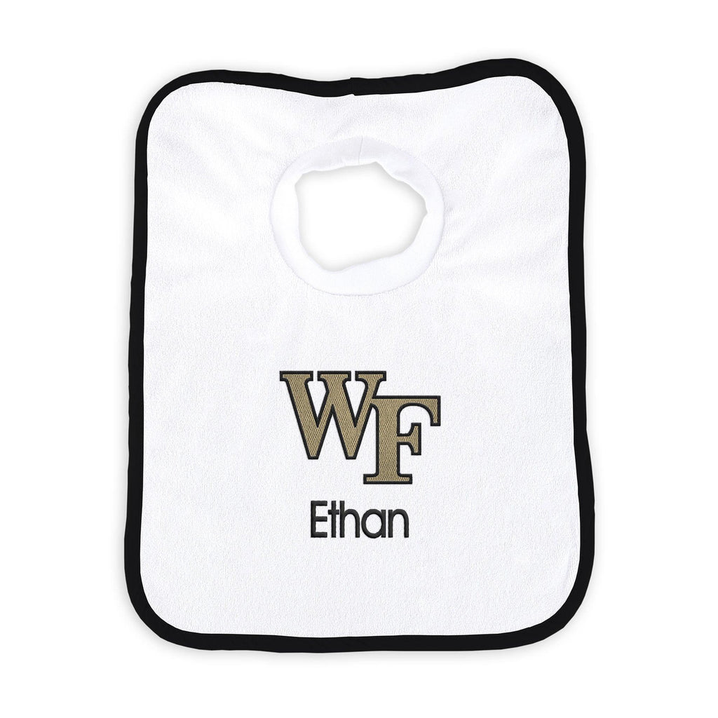 Personalized Wake Forest Demon Deacons Bib - Designs by Chad & Jake