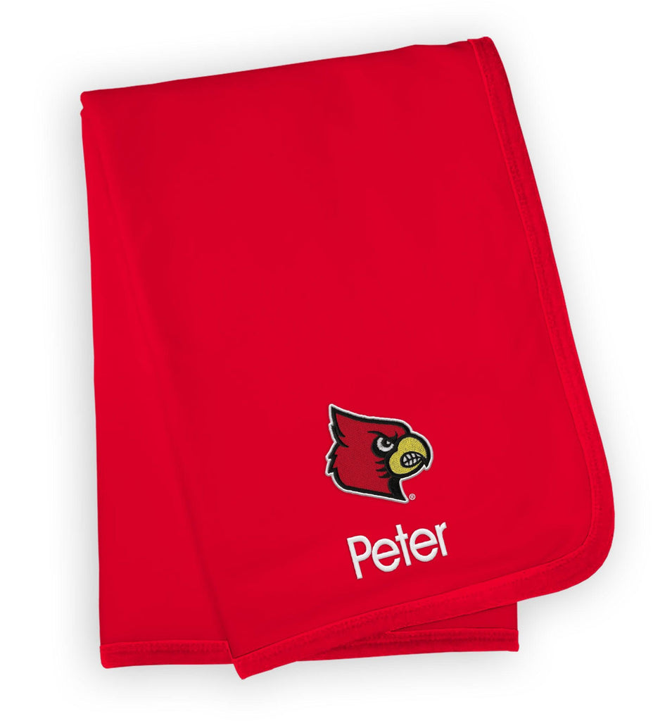 Personalized Louisville Cardinals Blanket - Designs by Chad & Jake