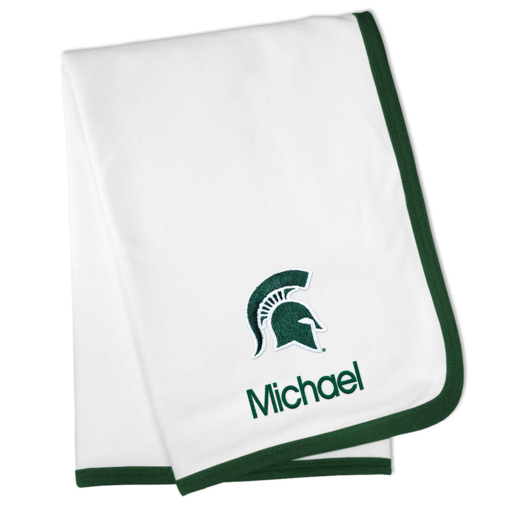 Personalized Michigan State Spartans Blanket - Designs by Chad & Jake