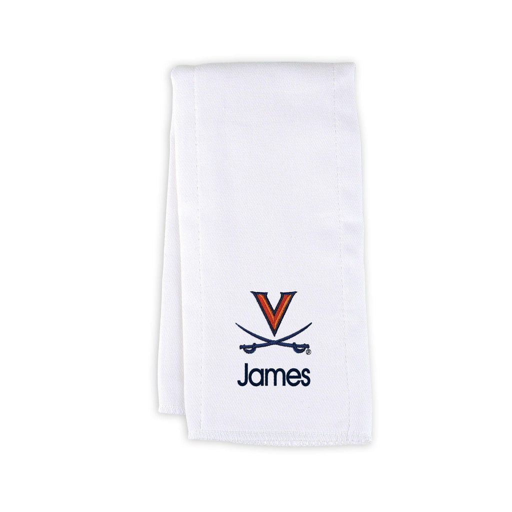 Personalized Virginia Cavaliers Burp Cloth - Designs by Chad & Jake
