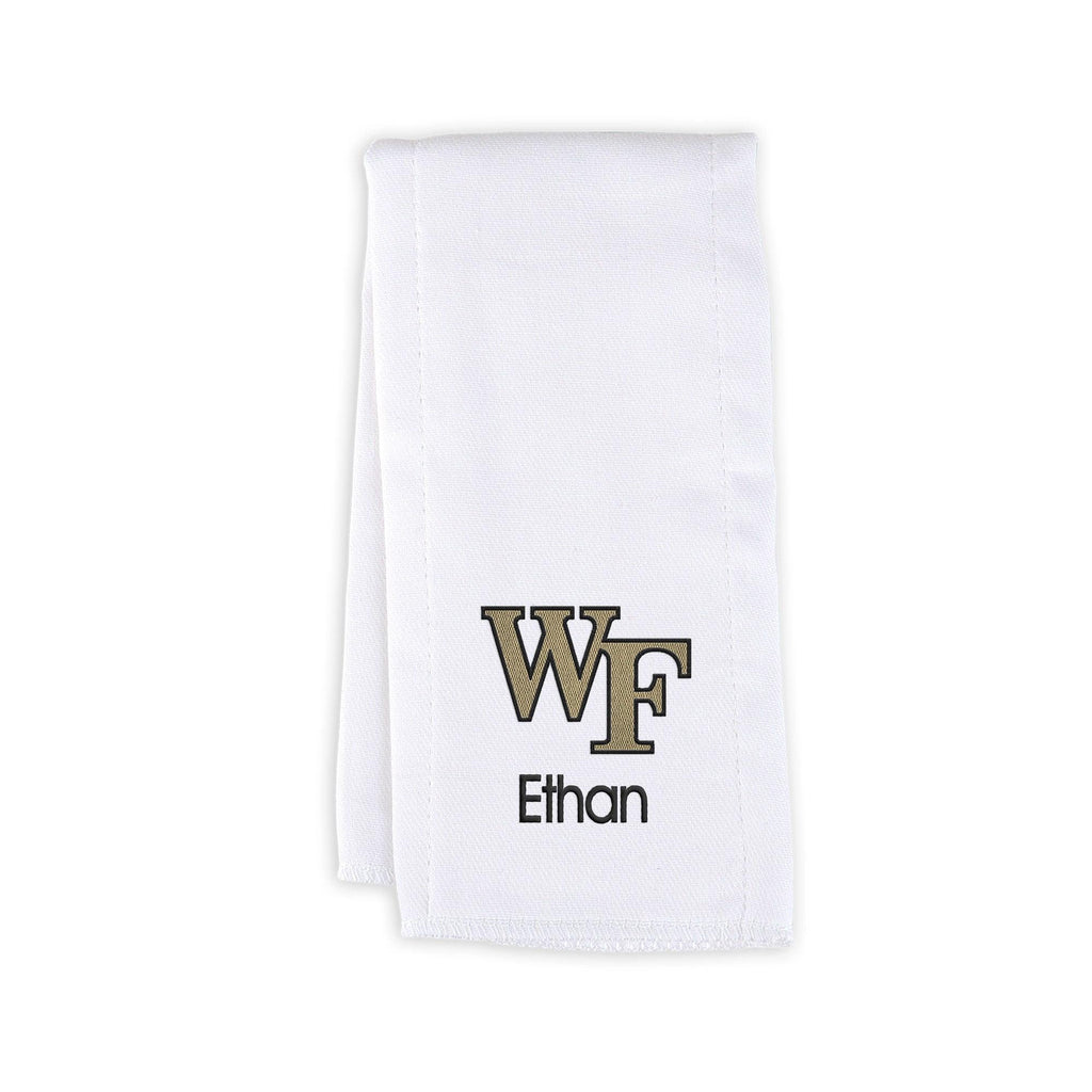 Personalized Wake Forest Demon Deacons Burp Cloth - Designs by Chad & Jake