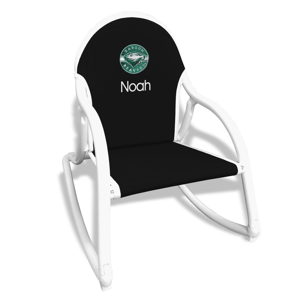 Personalized Babson Beavers Rocking Chair - Designs by Chad & Jake