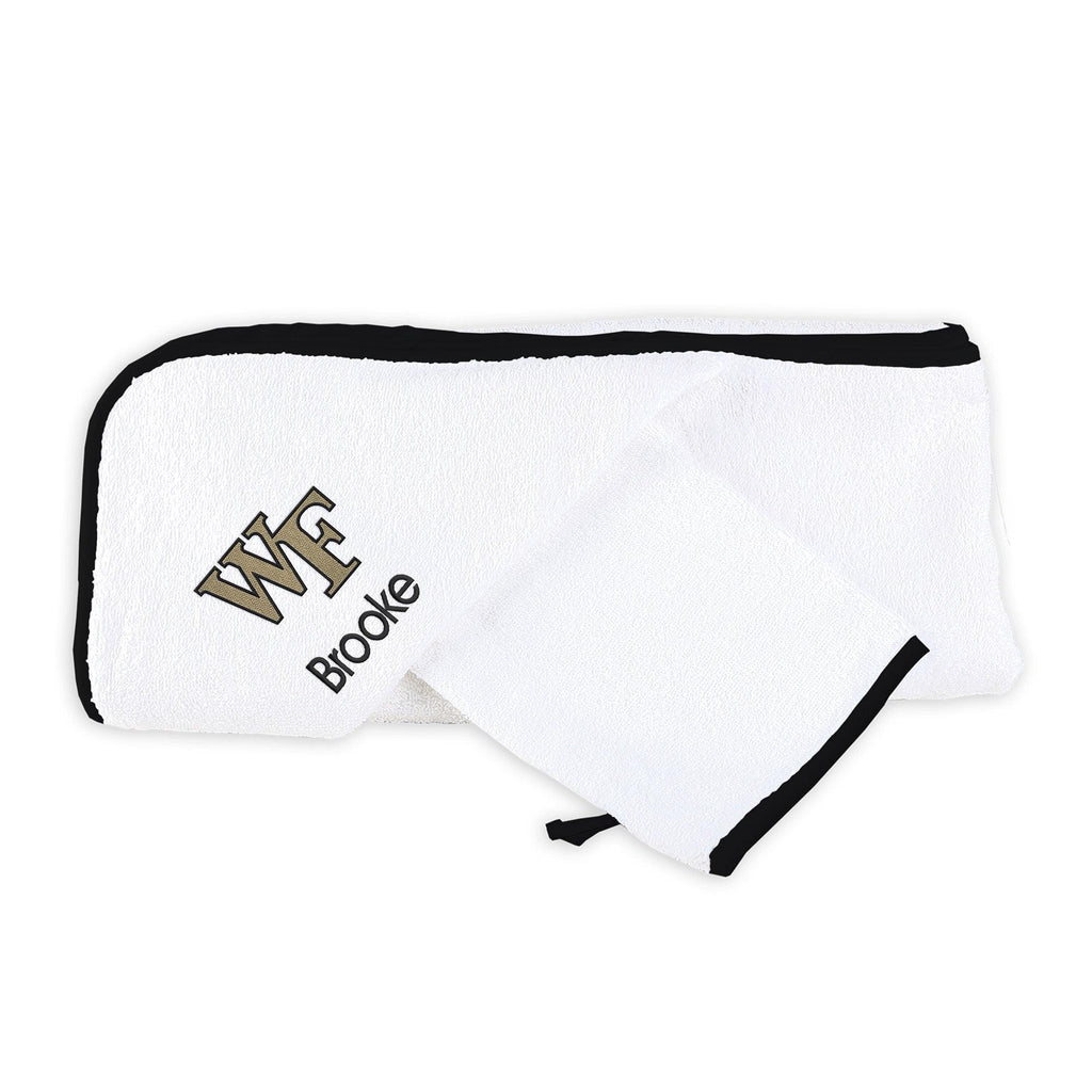 Personalized Wake Forest Demon Deacons Towel and Wash Cloth Set - Designs by Chad & Jake