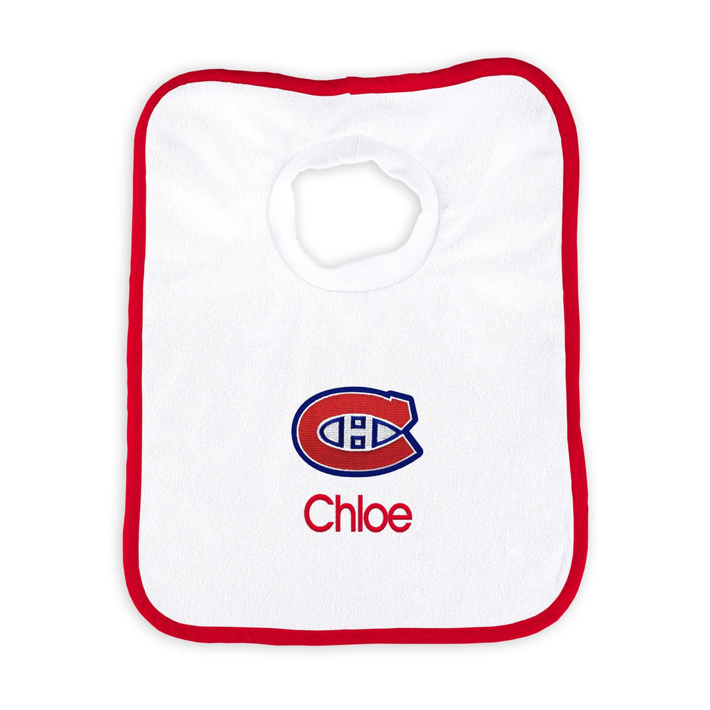Personalized Montreal Canadiens Bib - Designs by Chad & Jake