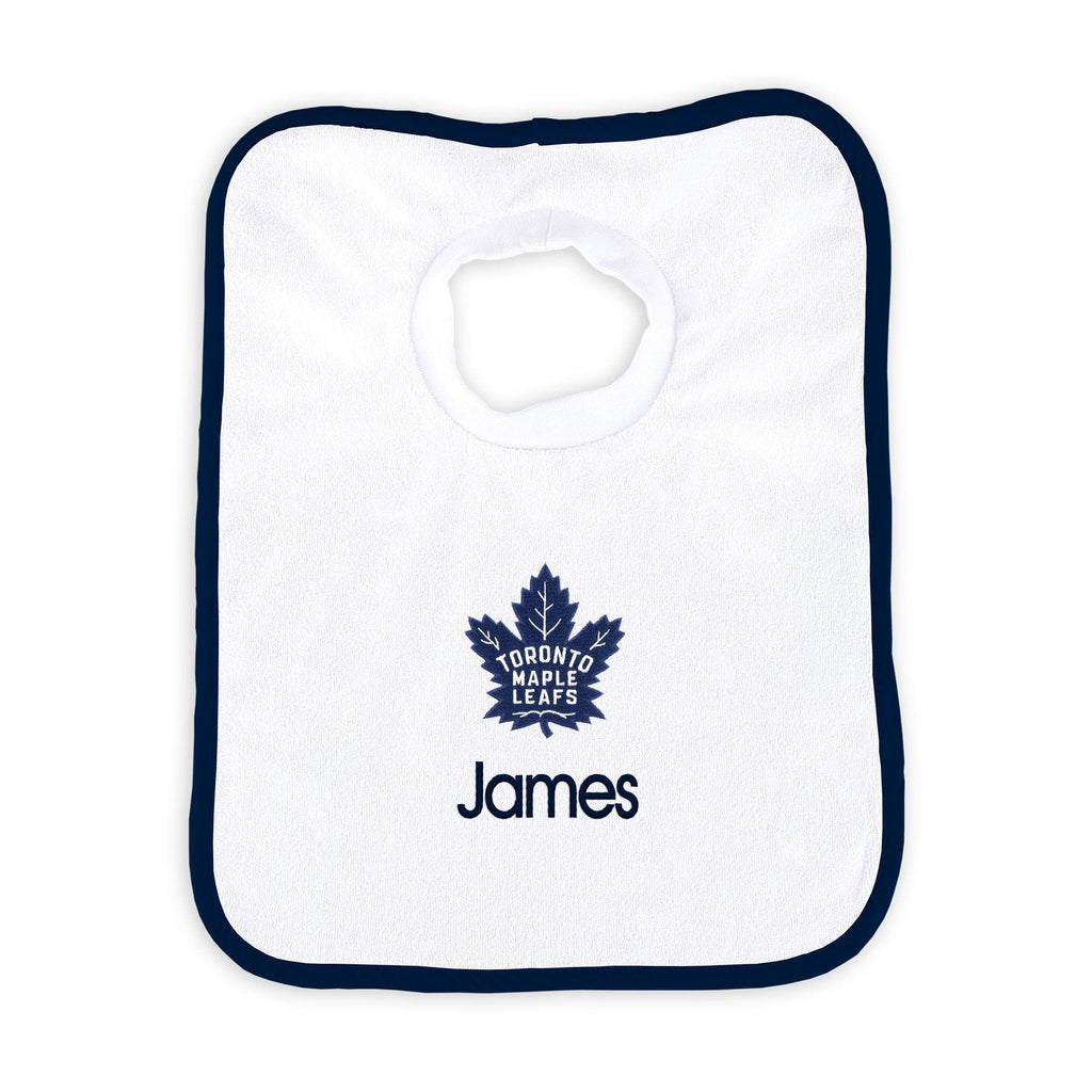 Personalized Toronto Maple Leafs Bib - Designs by Chad & Jake