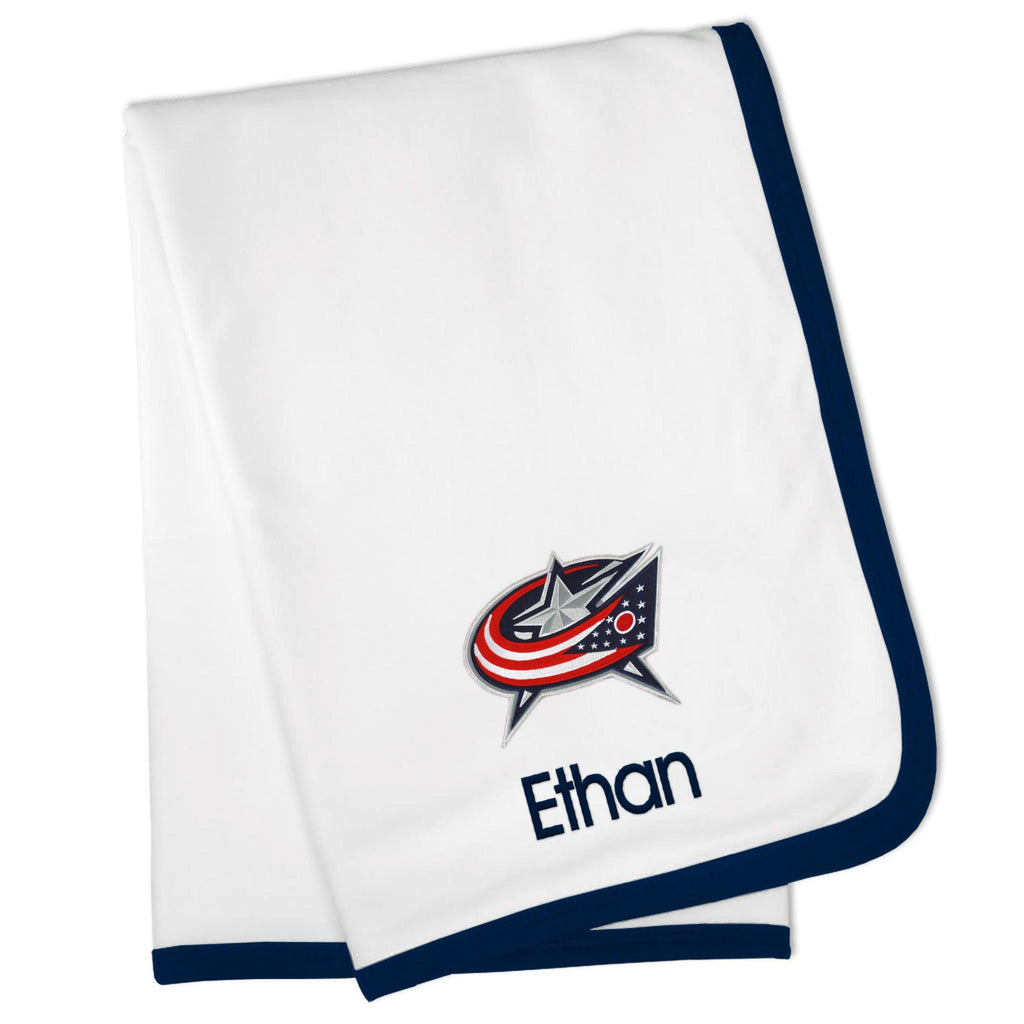 Personalized Columbus Blue Jackets Blanket - Designs by Chad & Jake