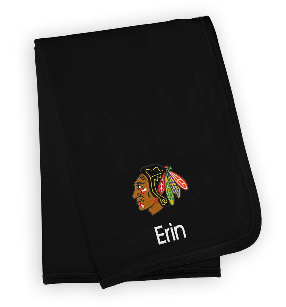 Personalized Chicago Blackhawks Blanket - Designs by Chad & Jake