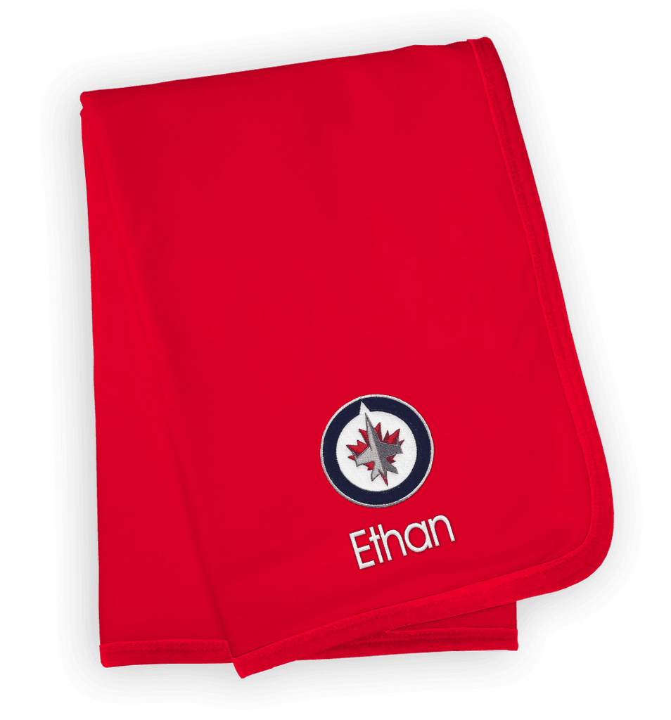 Personalized Winnipeg Jets Blanket - Designs by Chad & Jake