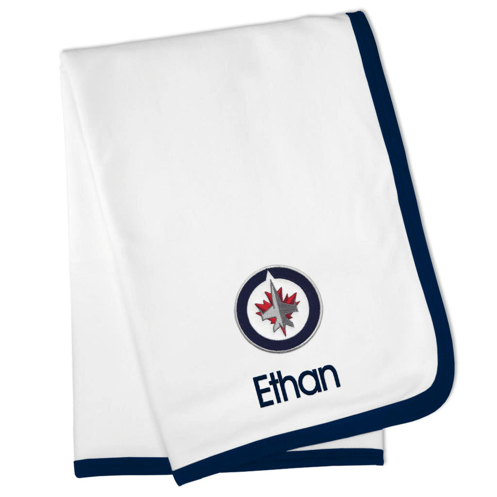 Personalized Winnipeg Jets Blanket - Designs by Chad & Jake