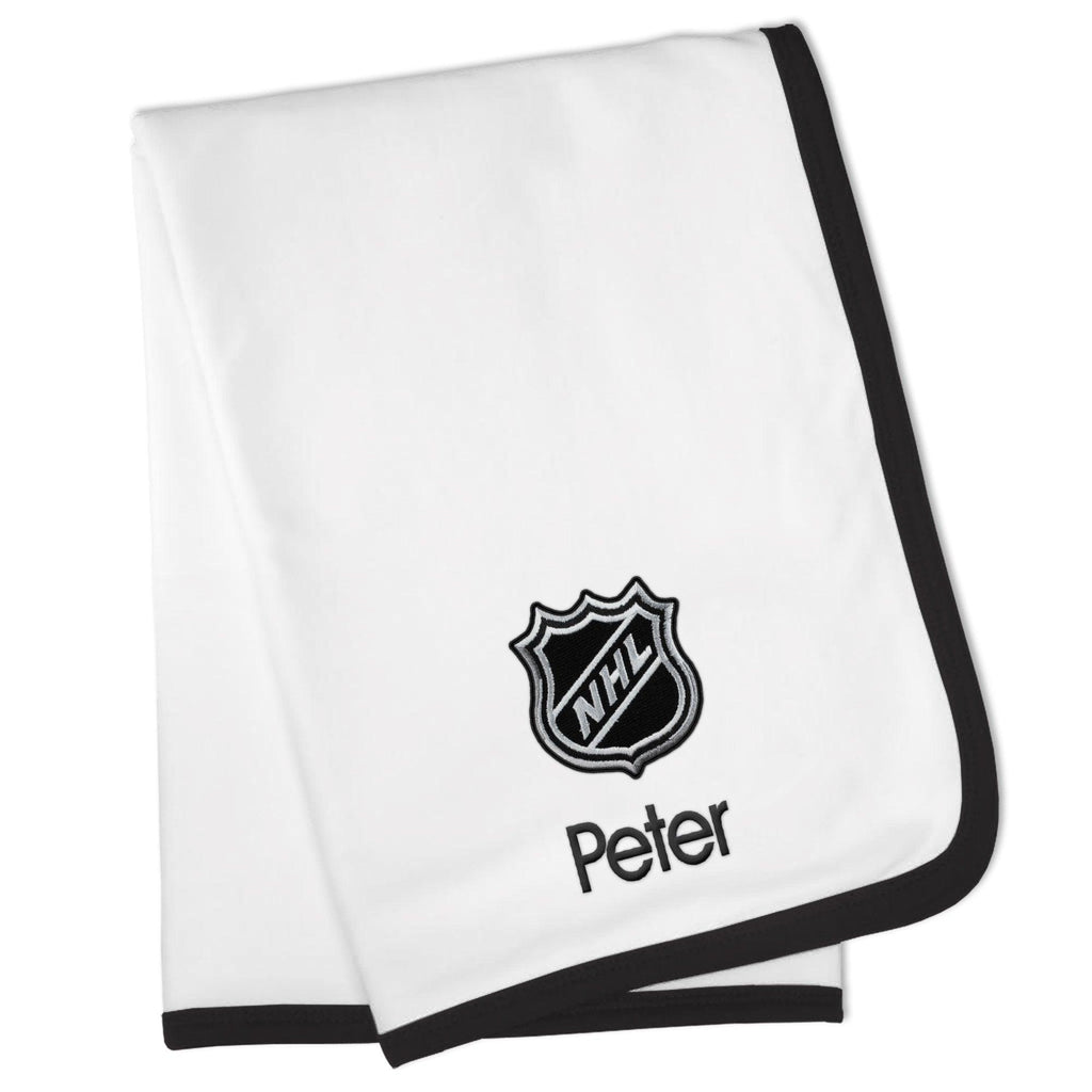 Personalized NHL Shield Blanket - Designs by Chad & Jake