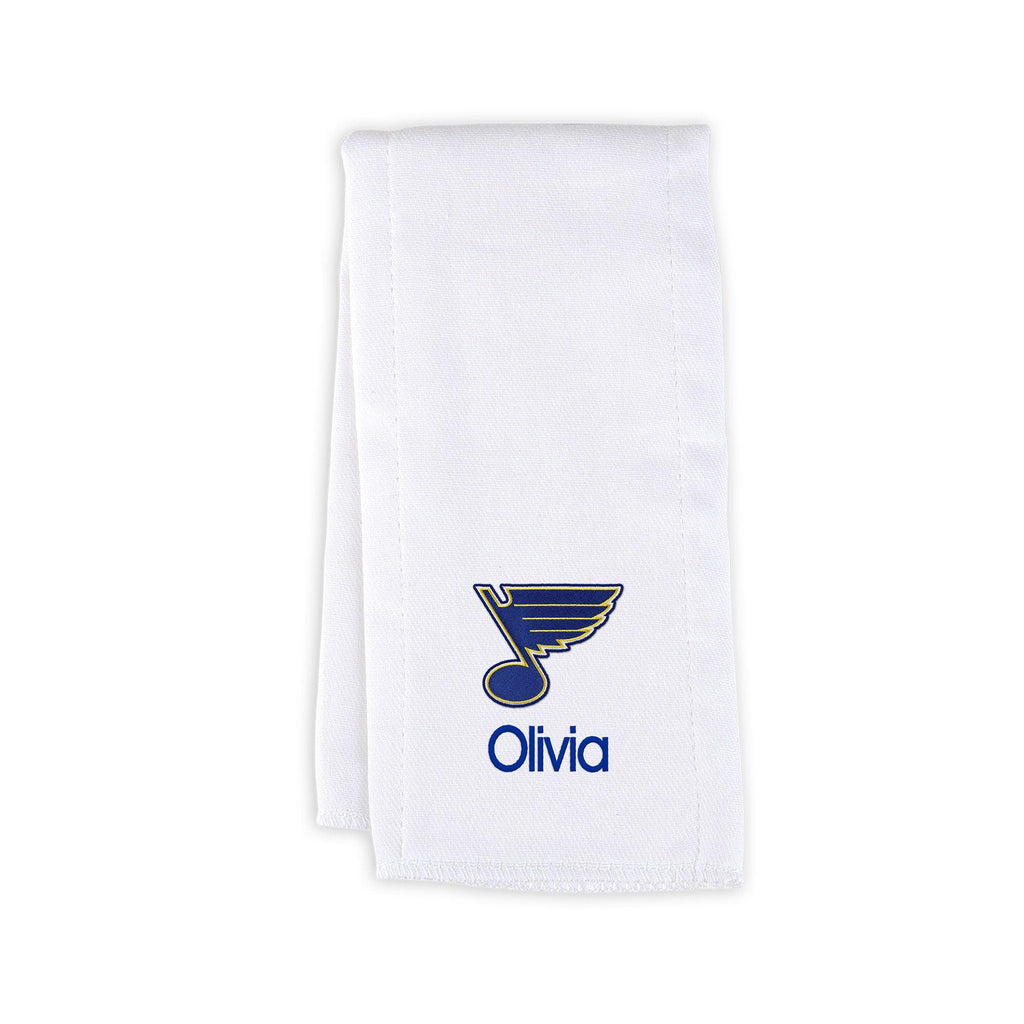 Personalized St. Louis Blues Burp Cloth - Designs by Chad & Jake