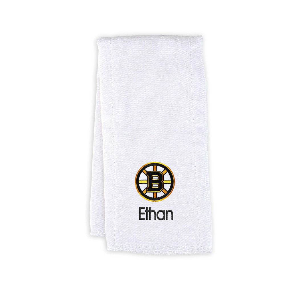 Personalized Boston Bruins Burp Cloth - Designs by Chad & Jake