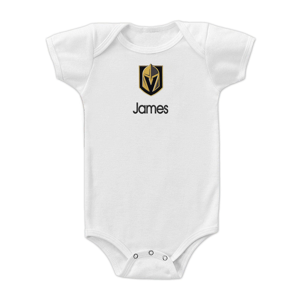 Personalized Vegas Golden Knights Bodysuit - Designs by Chad & Jake