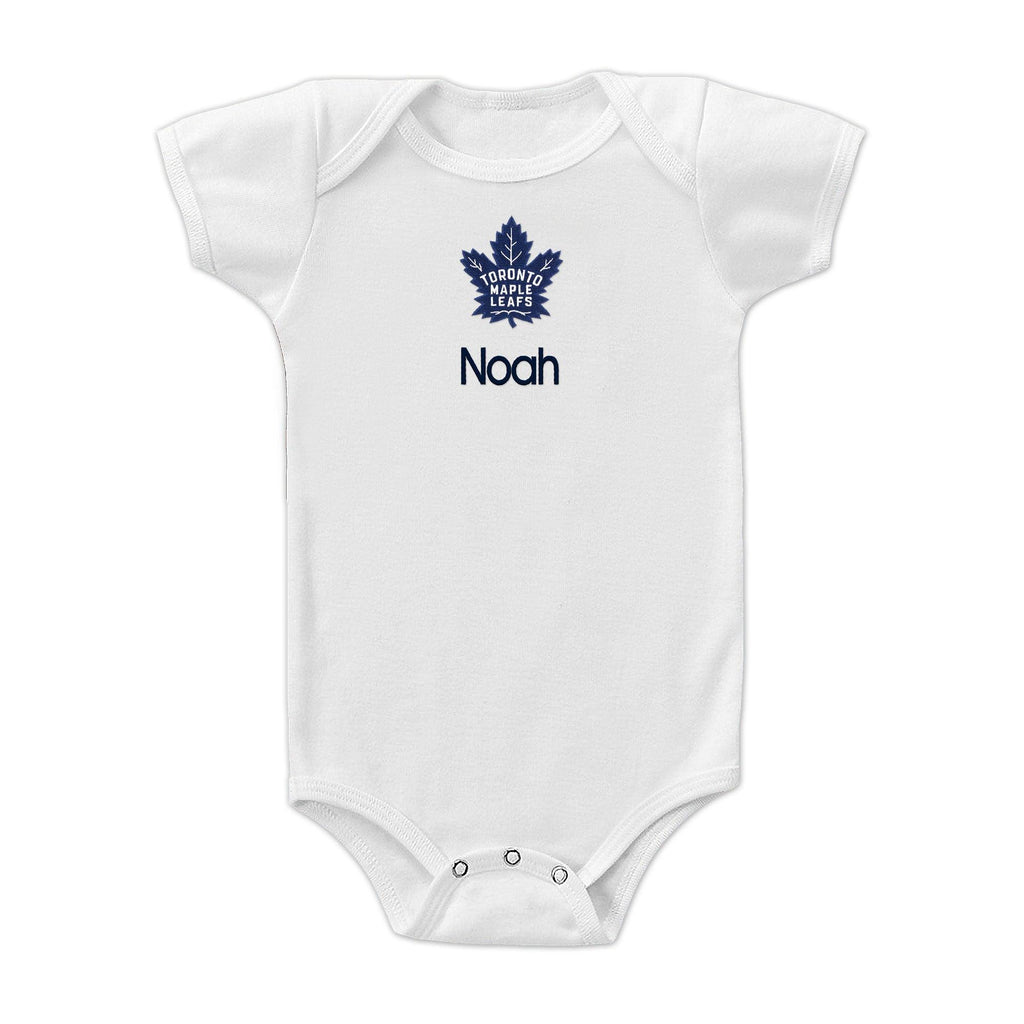 Personalized Toronto Maple Leafs Bodysuit - Designs by Chad & Jake