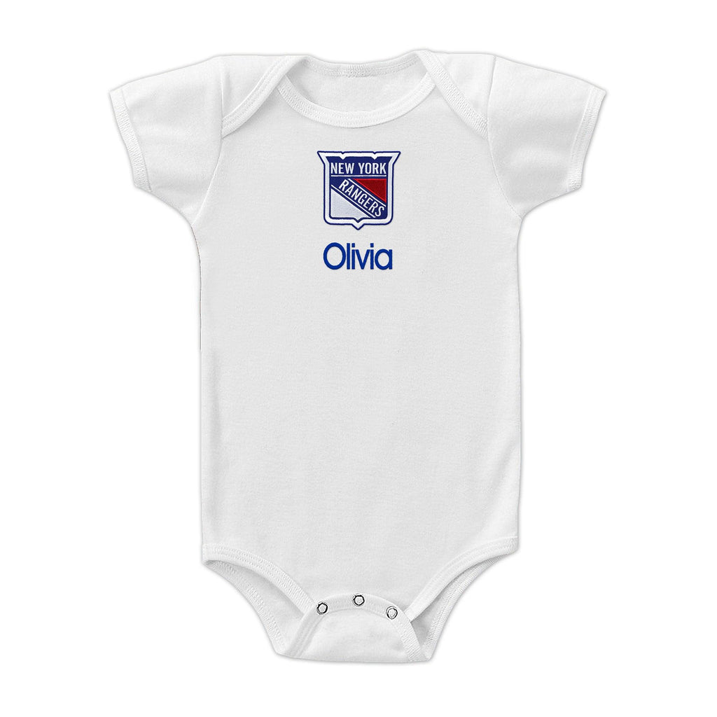Personalized New York Rangers Bodysuit - Designs by Chad & Jake