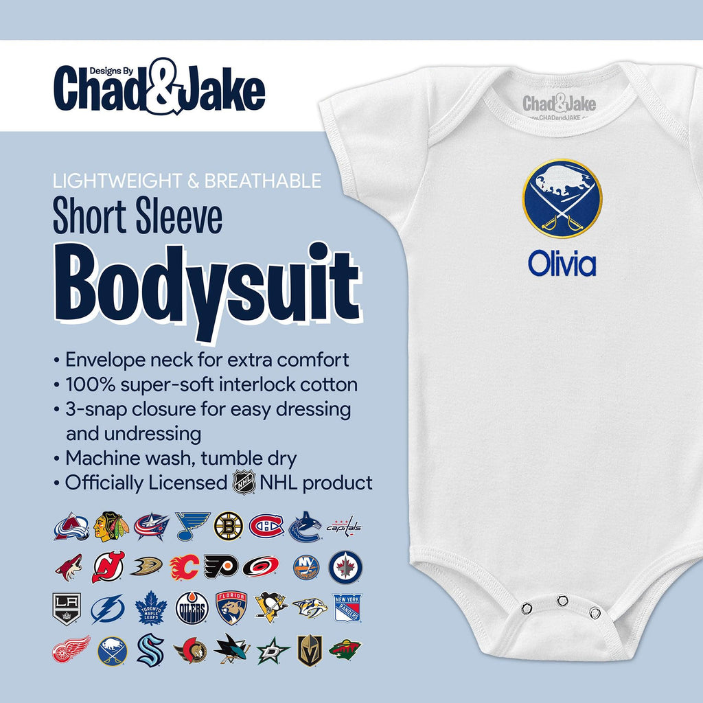 Personalized Buffalo Sabres Bodysuit - Designs by Chad & Jake