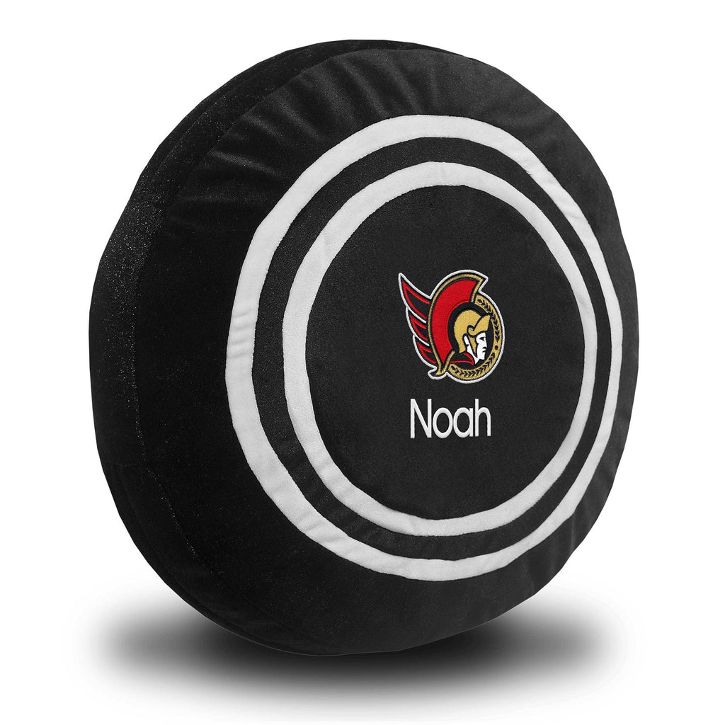Personalized Ottawa Senators Plush Hockey Puck - Designs by Chad & Jake