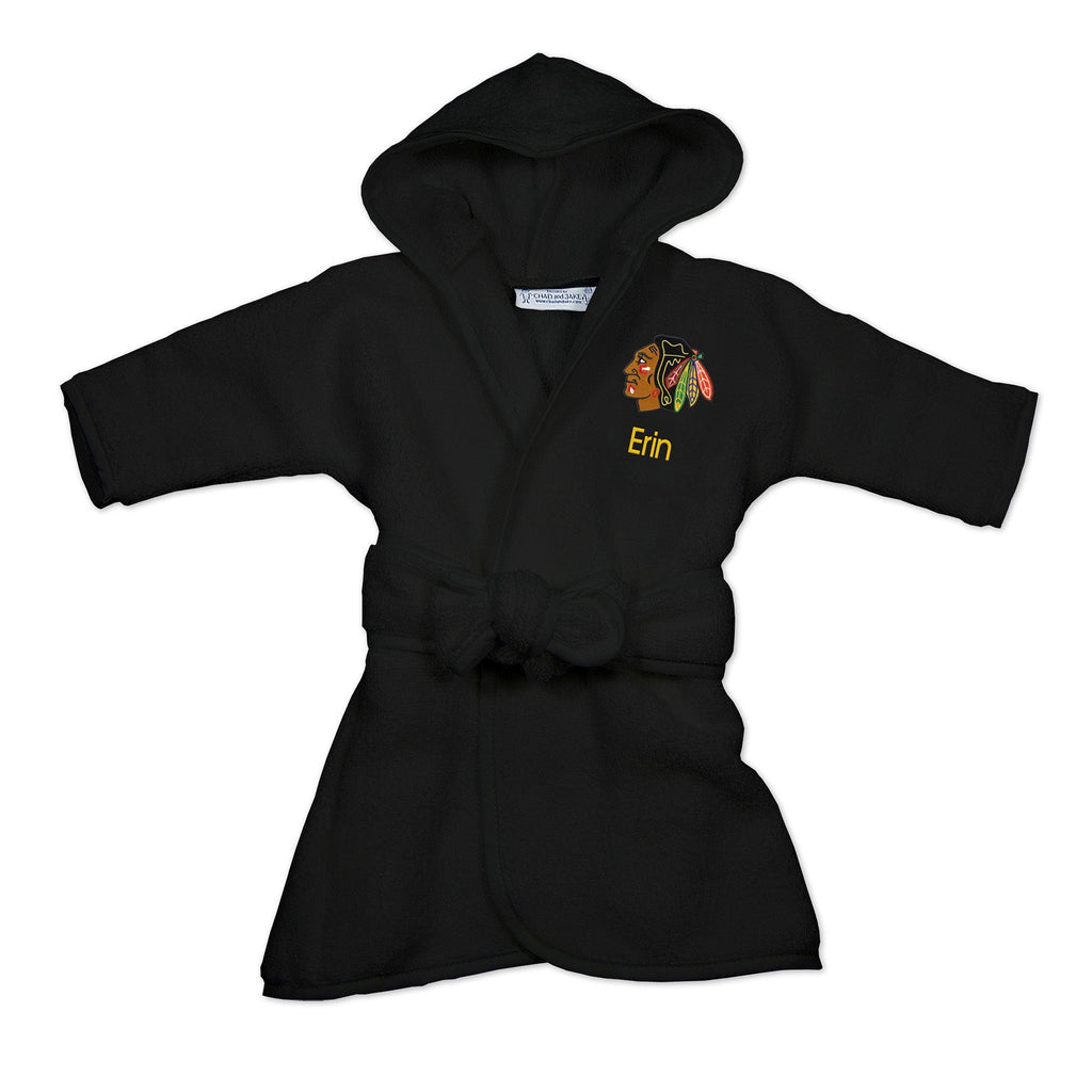 Personalized Chicago Blackhawks Robe - Designs by Chad & Jake