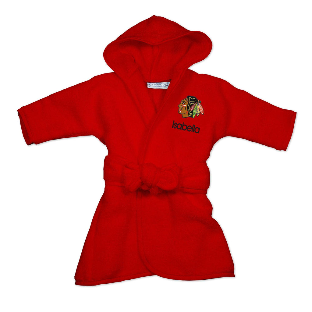 Personalized Chicago Blackhawks Robe - Designs by Chad & Jake