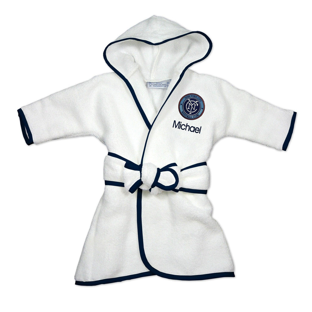 Personalized New York City FC Robe - Designs by Chad & Jake