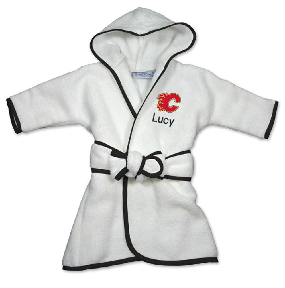 Personalized Calgary Flames Robe - Designs by Chad & Jake