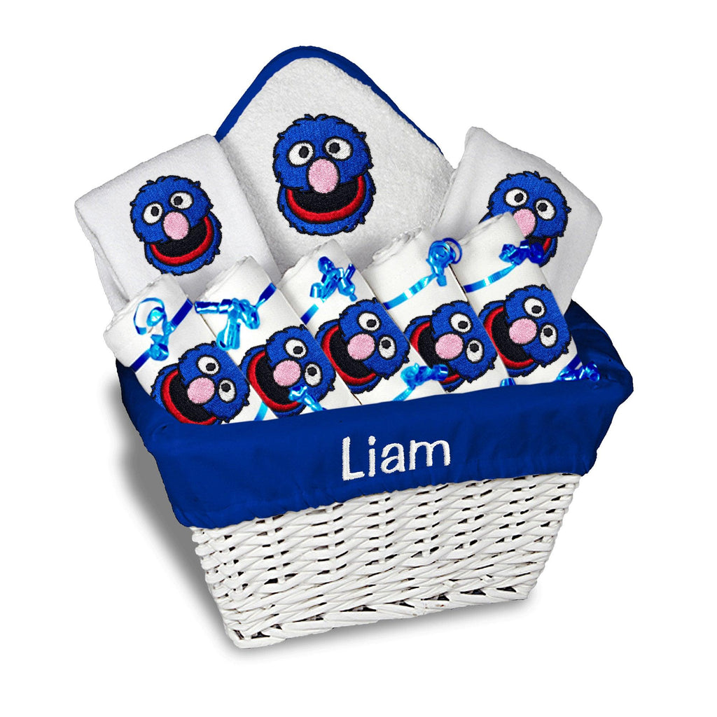Personalized Sesame Street Grover Large Basket - Designs by Chad & Jake