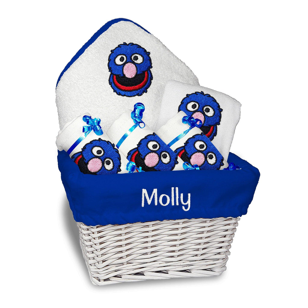 Personalized Sesame Street Grover Medium Basket - Designs by Chad & Jake