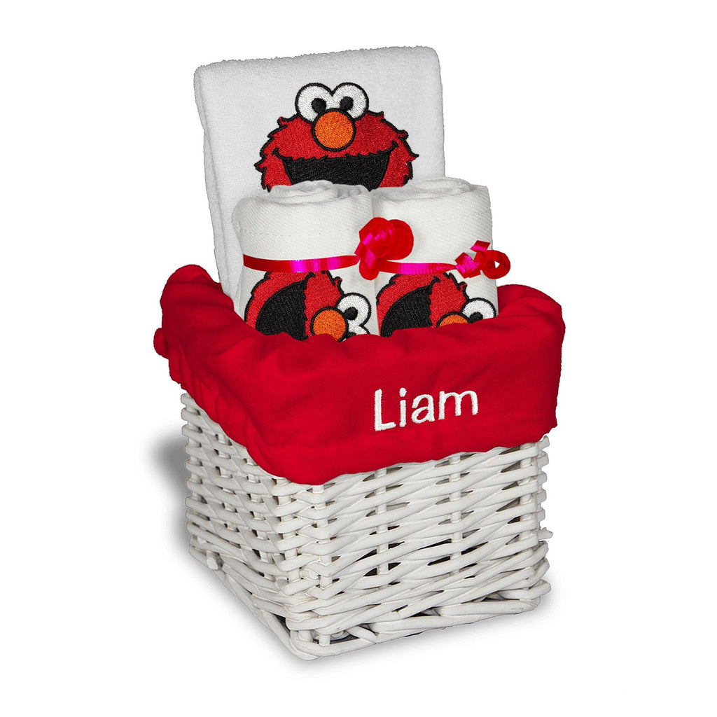 Personalized Sesame Street Elmo Small Basket - Designs by Chad & Jake