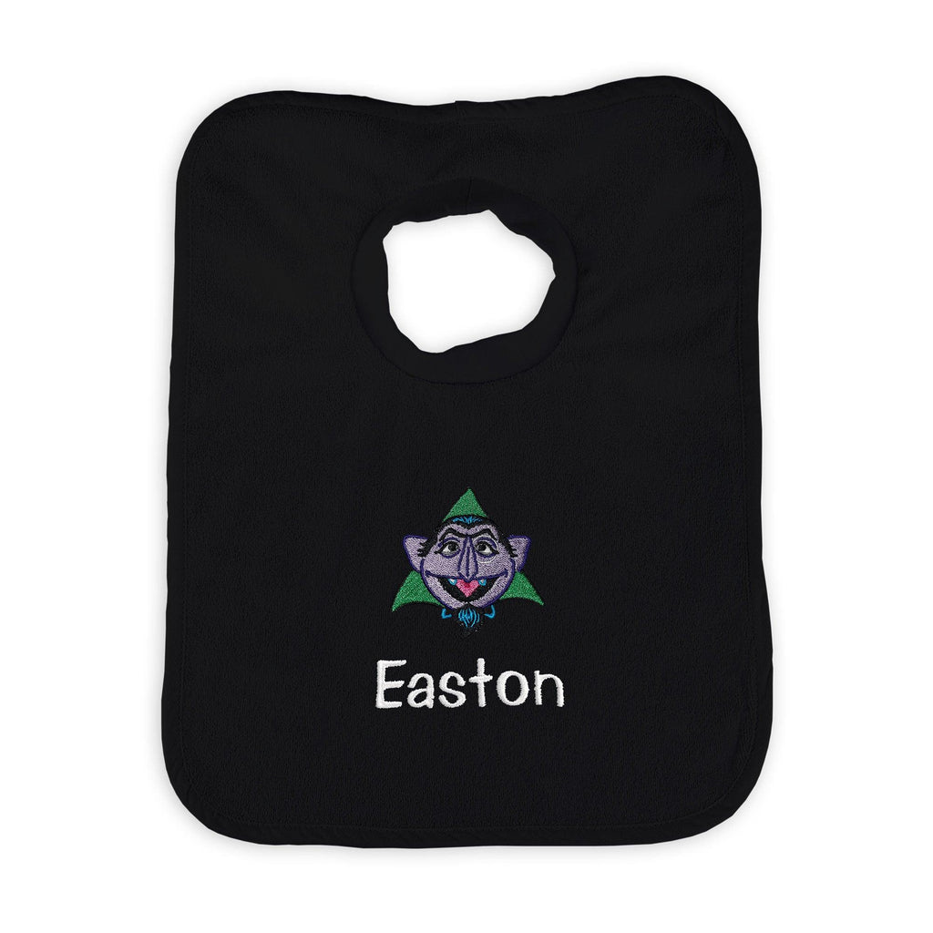 Personalized Sesame Street Count Von Count Pullover Bib - Designs by Chad & Jake