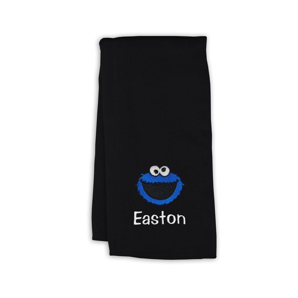 Personalized Sesame Street Cookie Monster Burp Cloth - Designs by Chad & Jake