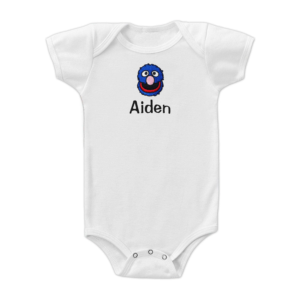 Personalized Sesame Street Grover Bodysuit - Designs by Chad & Jake